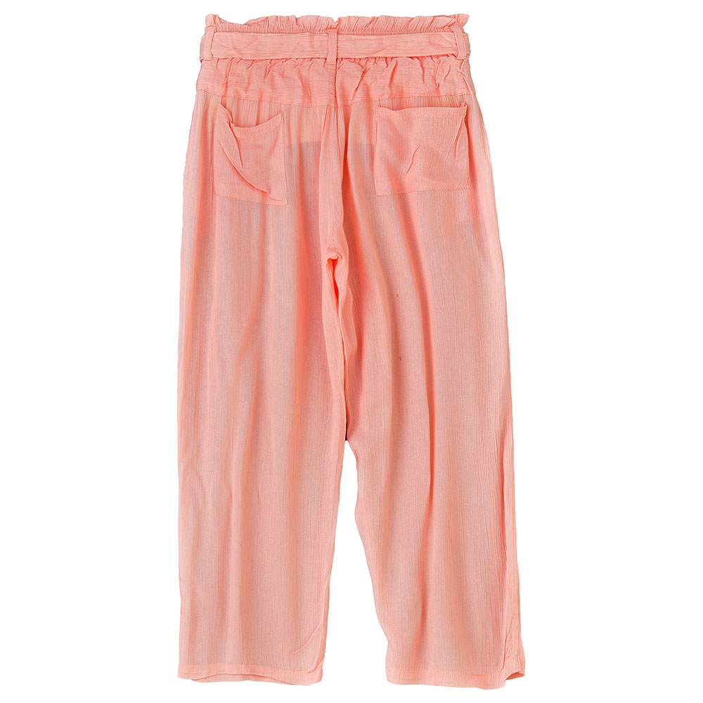 Jelliene Girls' Comfy Crepe Pants Effortless Style for Summer - Pink