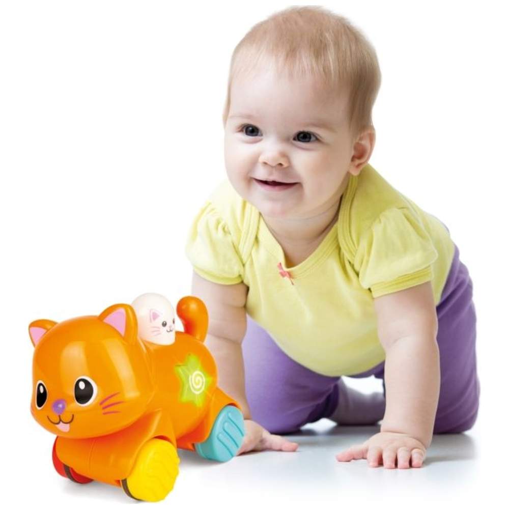 Winfun - Press N Go Pet - Kitten - Orange