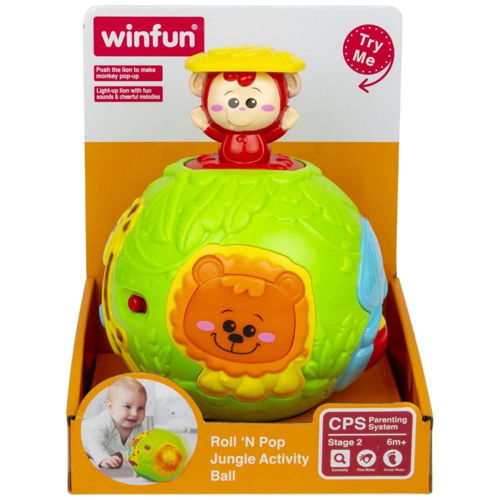 Winfun - Roll N Pop Jungle Activity Ball