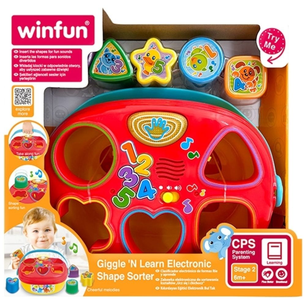 Winfun - Giggle N Learn Electronic Shape Sorter