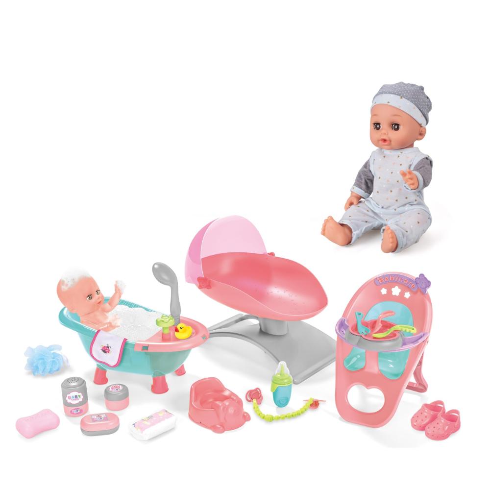 Vdora Dolls - 3-In-1 Baby Doll Playset w/ Accessories - 17 Pcs