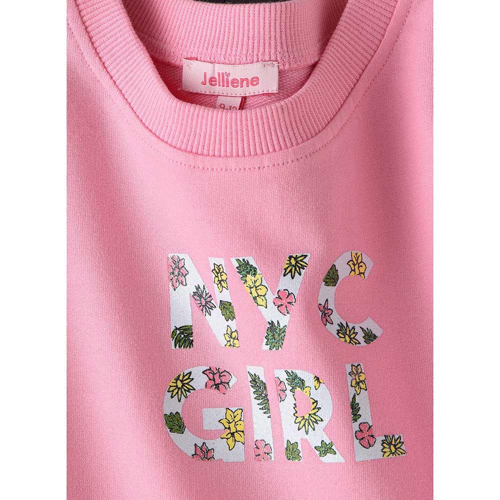 Jelliene Girls Soft & Comfortable Cotton Sweatshirt - Pink