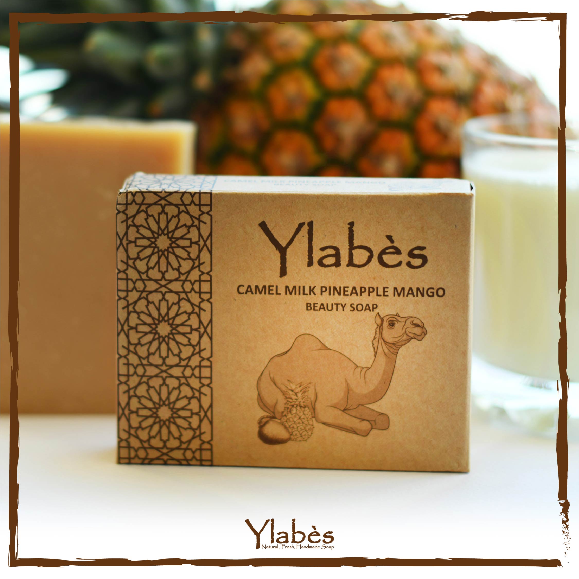 Ylabes - Camel Milk Pineapple Mango Natural Organic Handmade Soap - 145g