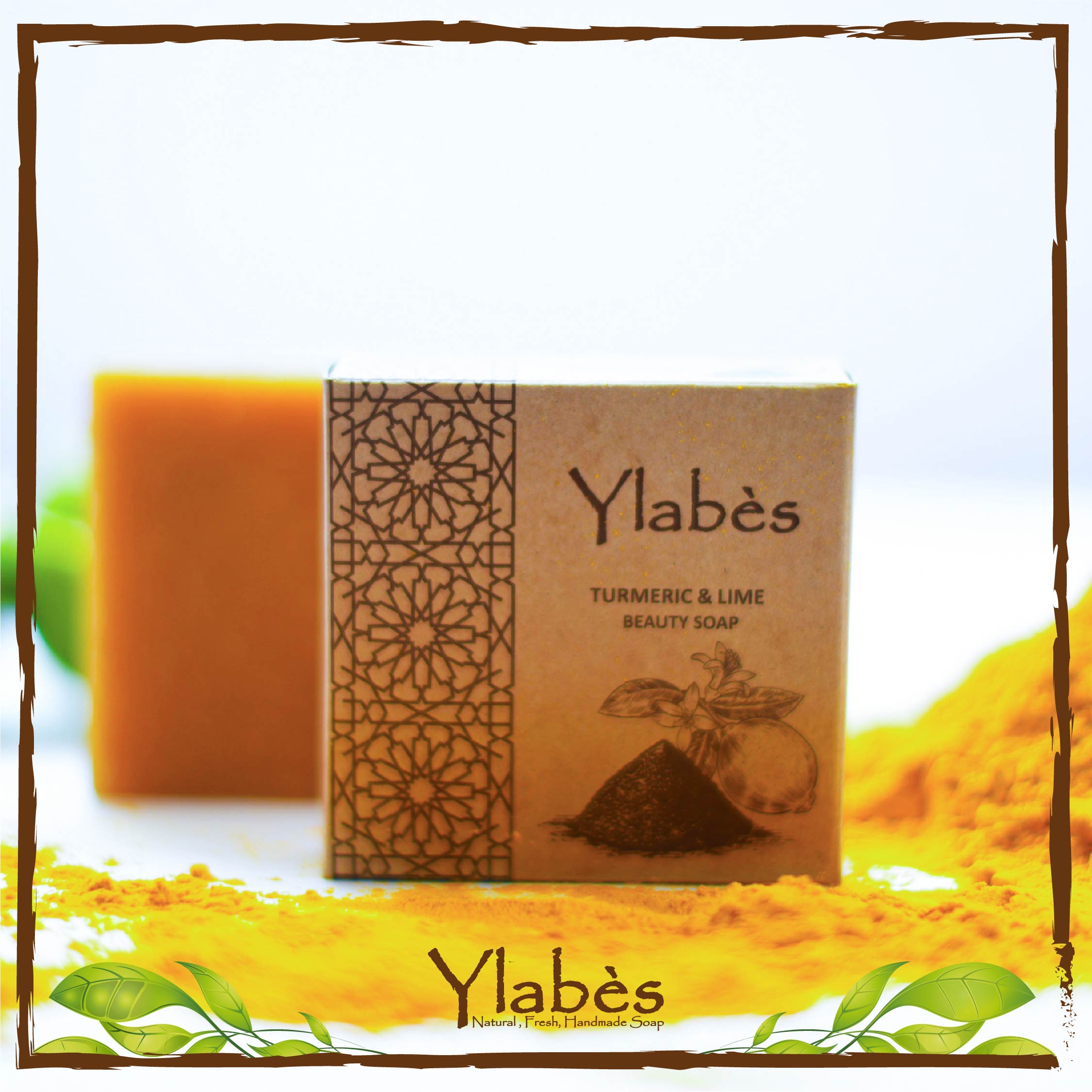 Ylabes - Turmeric & Lime Natural Organic Handmade Soap - 100g