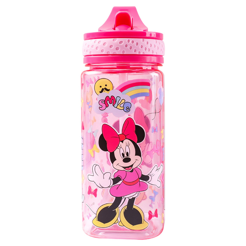 Disney - Minnie Square Straw Water Bottle - 480ml