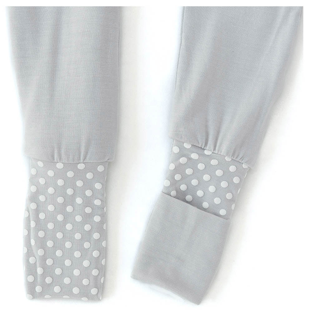Anvi Baby Organic Bamboo Zipper Romper Cloudy - Grey