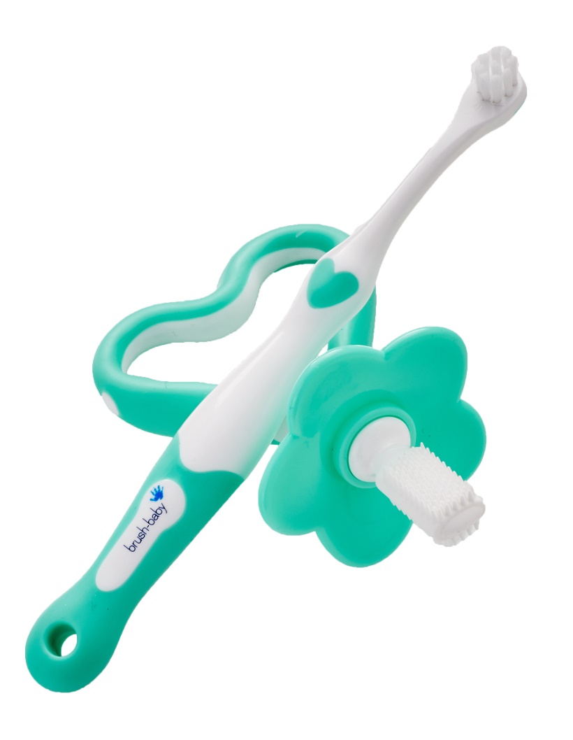 Brush Baby - 2025 Collection My Firstbrush and Teether Set - Green