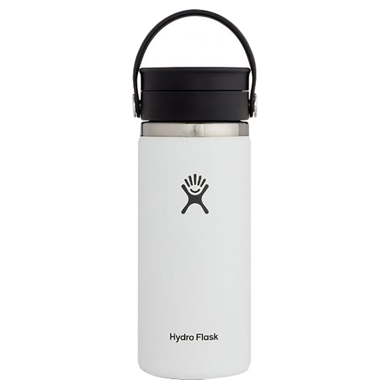 Hydro Flask - Vacuum Coffee Flask With Wide Mouth - White - 470ml