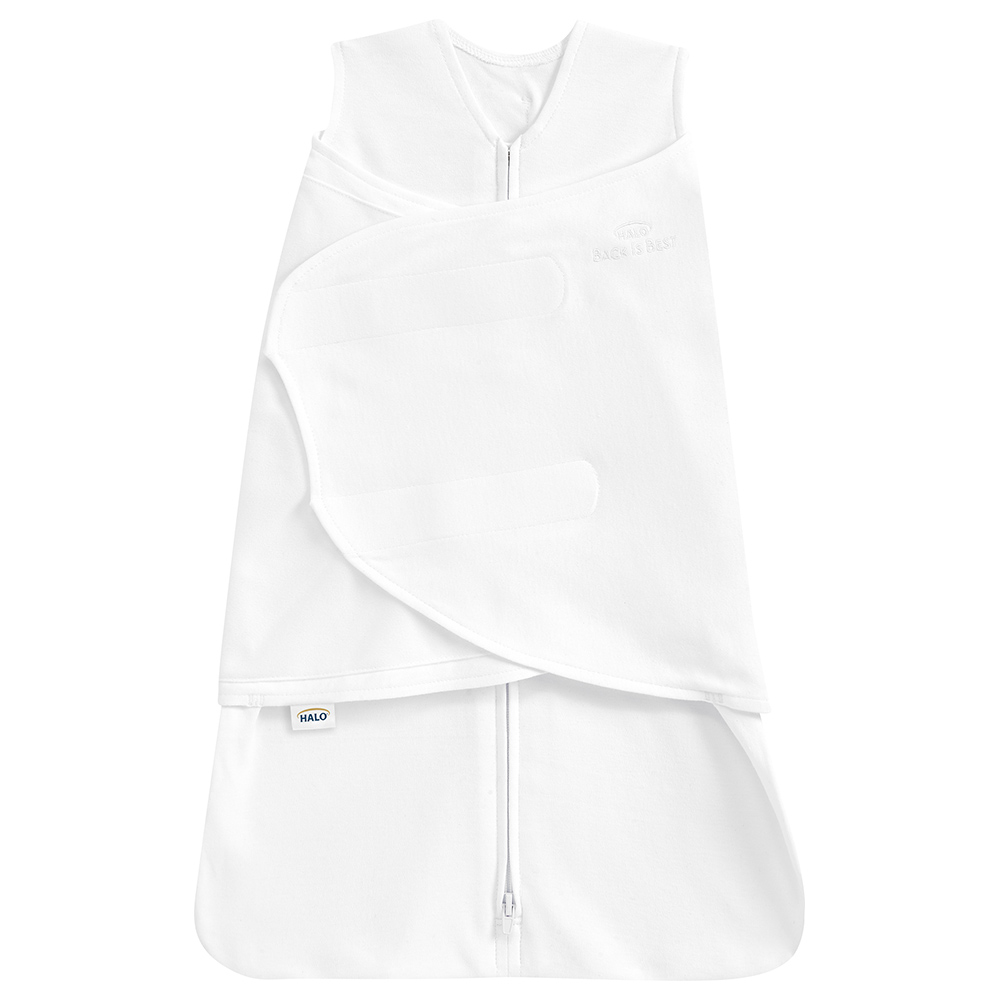 Halo - 100% Cotton Sleep sack Swaddle - White