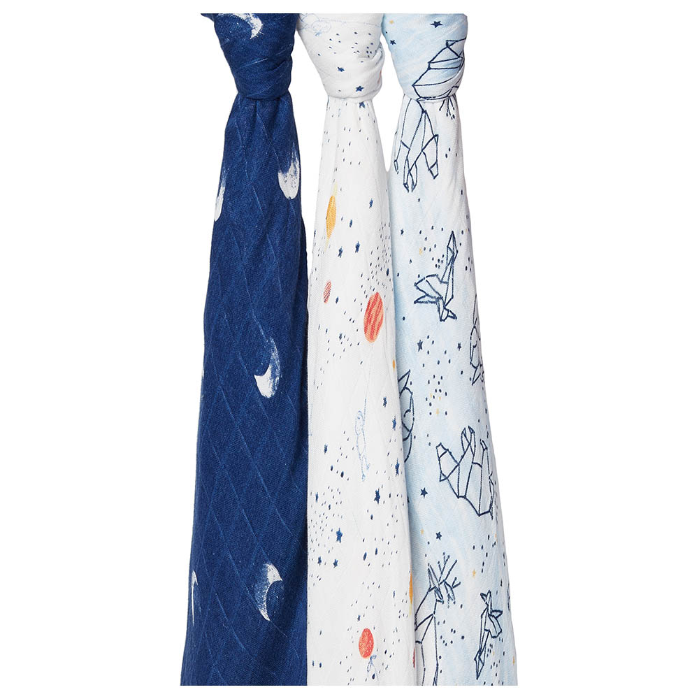 Aden + Anais - Large Swaddles - 3 Pack - Silky Soft - Stargaze