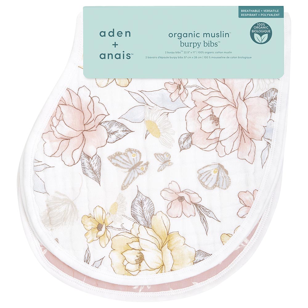 Aden + Anais - Organic Muslin Burpy Bib - Pack of 2 - Earthly