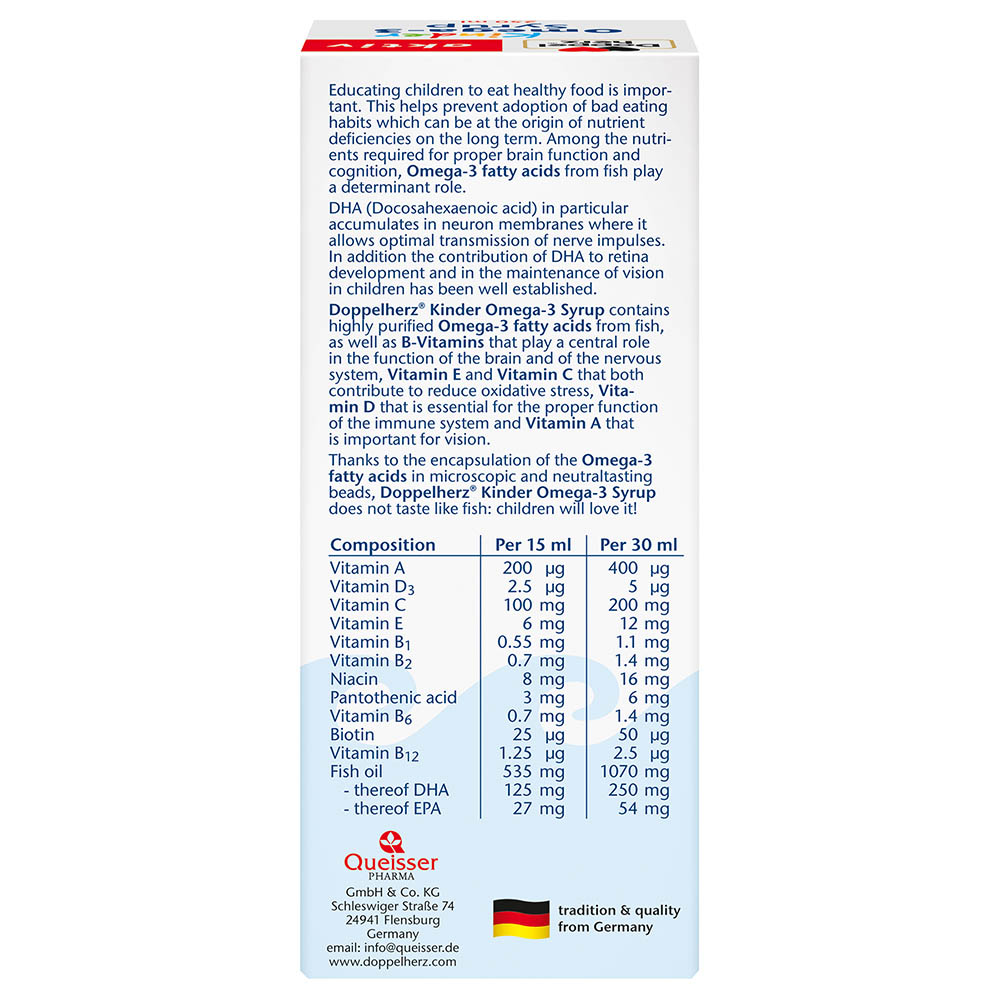 Doppelherz - Aktiv Kids Omega -3 Syrup 250 ml