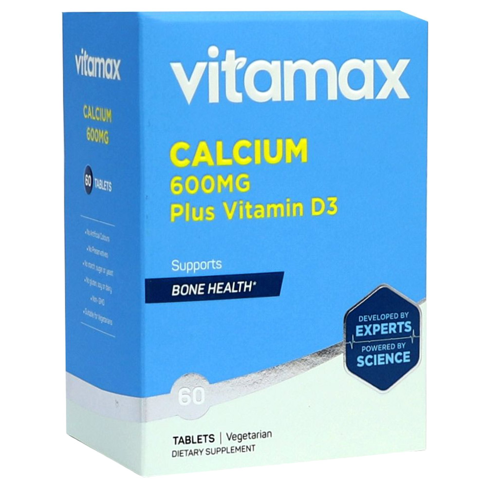 Vitamax - 400IU Calcium & Vitamin D3 Tablets 600mg - 60's