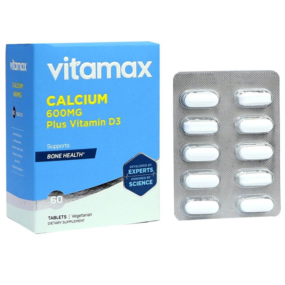 Vitamax - 400IU Calcium & Vitamin D3 Tablets 600mg - 60's