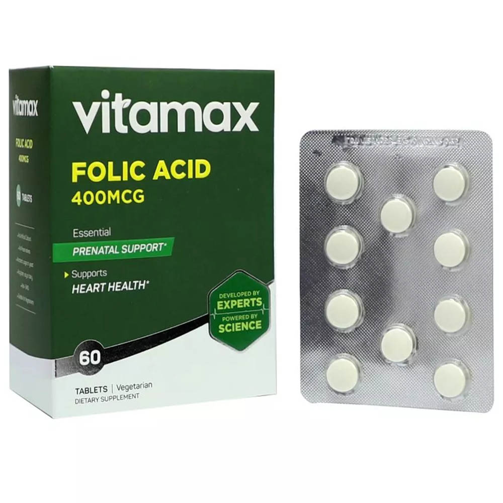 Vitamax - Folic Acid Tablets 400Mcg - 60's