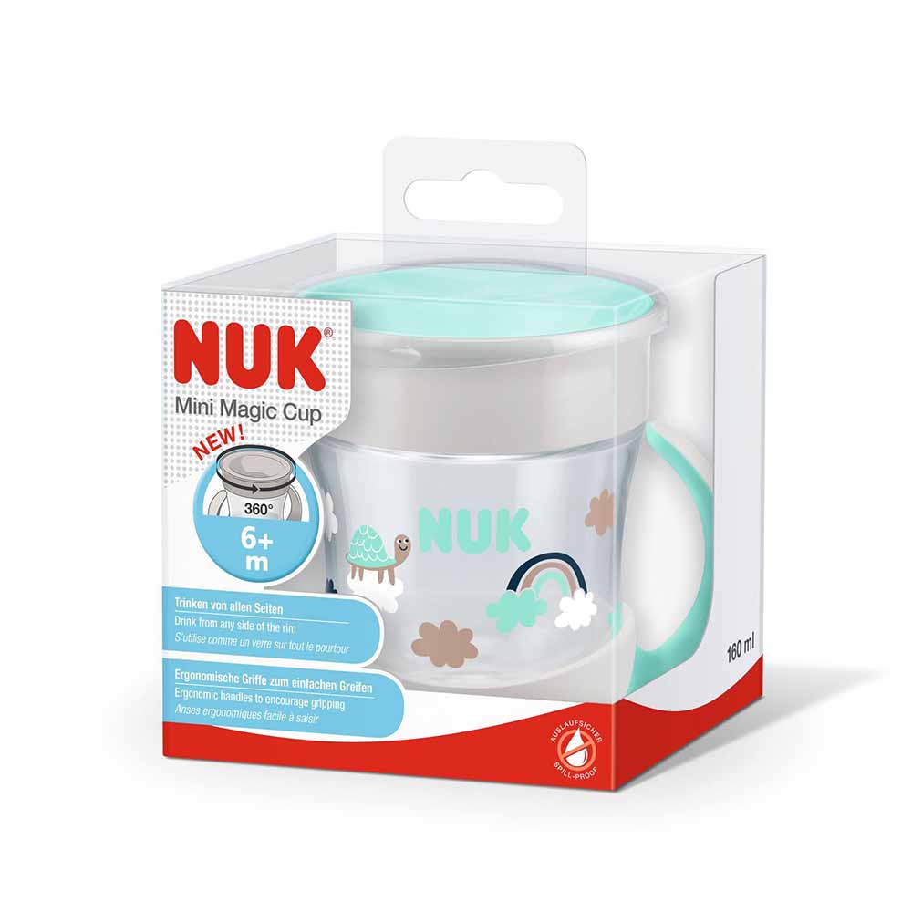 NUK - Mini Magic Cup - 6m + 1pc - Green - 160ml