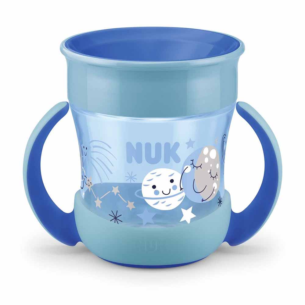 NUK - Mini Magic Cup Night - 6m + 1pc - Blue - 160ml