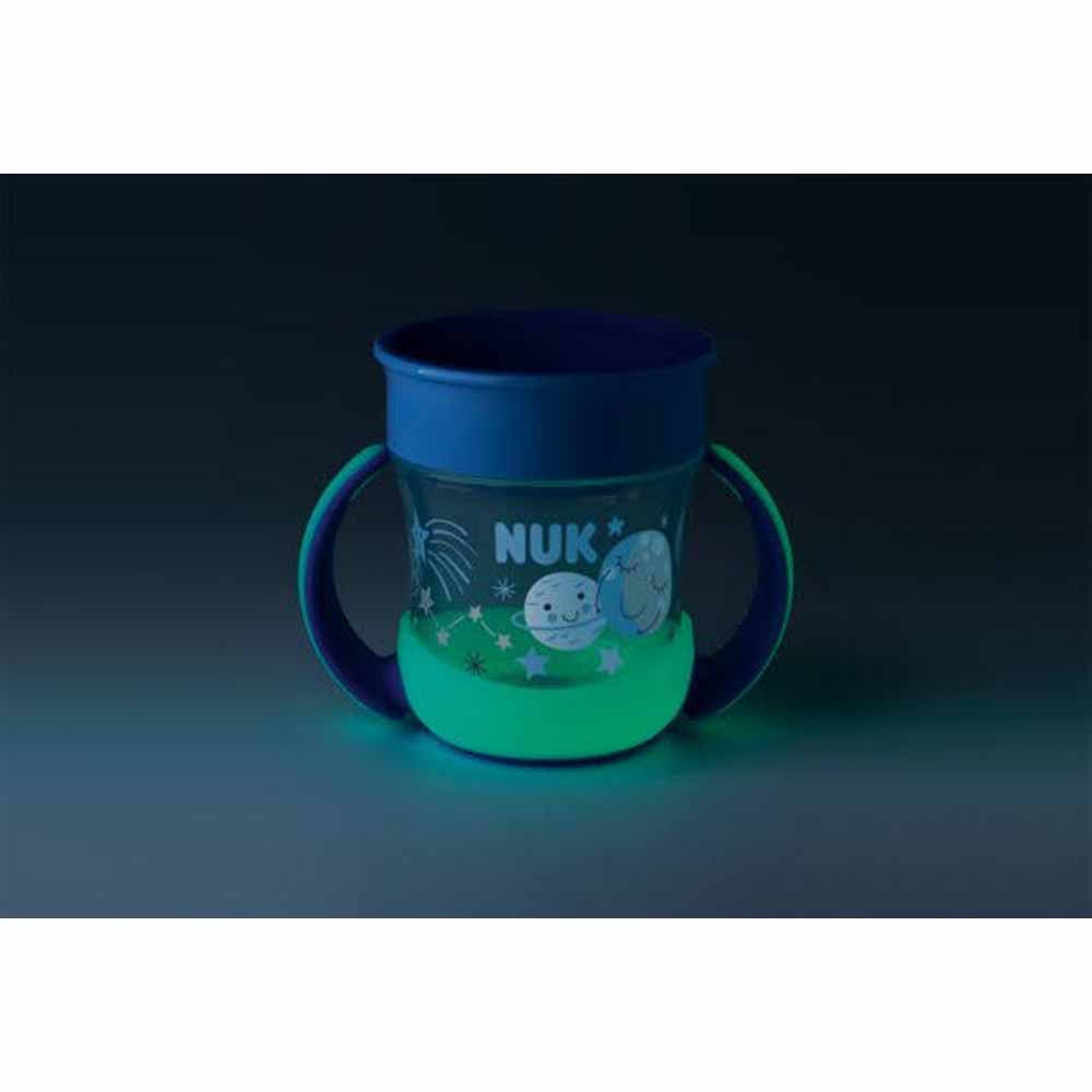 NUK - Mini Magic Cup Night - 6m + 1pc - Blue - 160ml