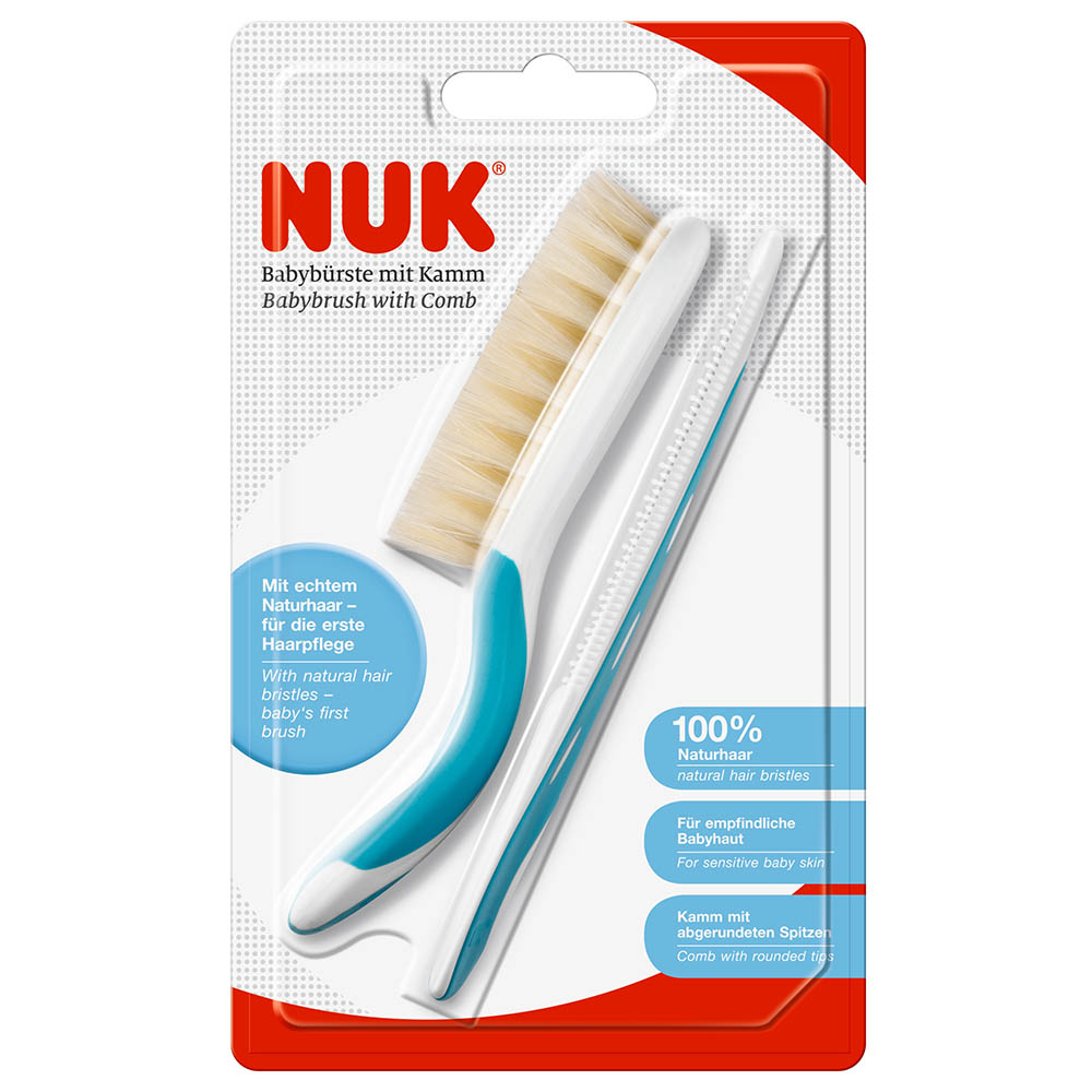 Nuk Baby Hair Brush-Blue