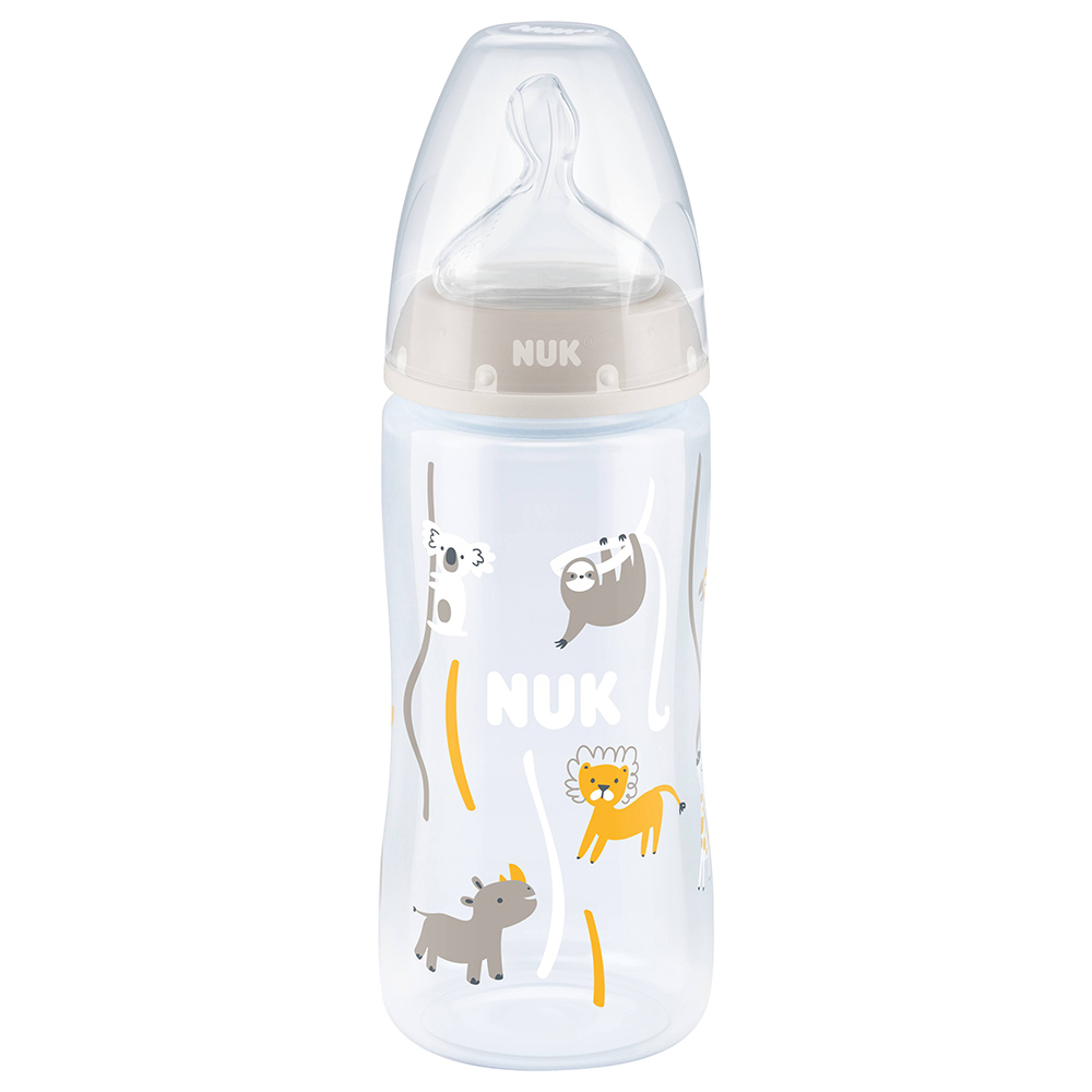 NUK - First Choice+ Baby Bottle - 300ml - 0-6M - Safari