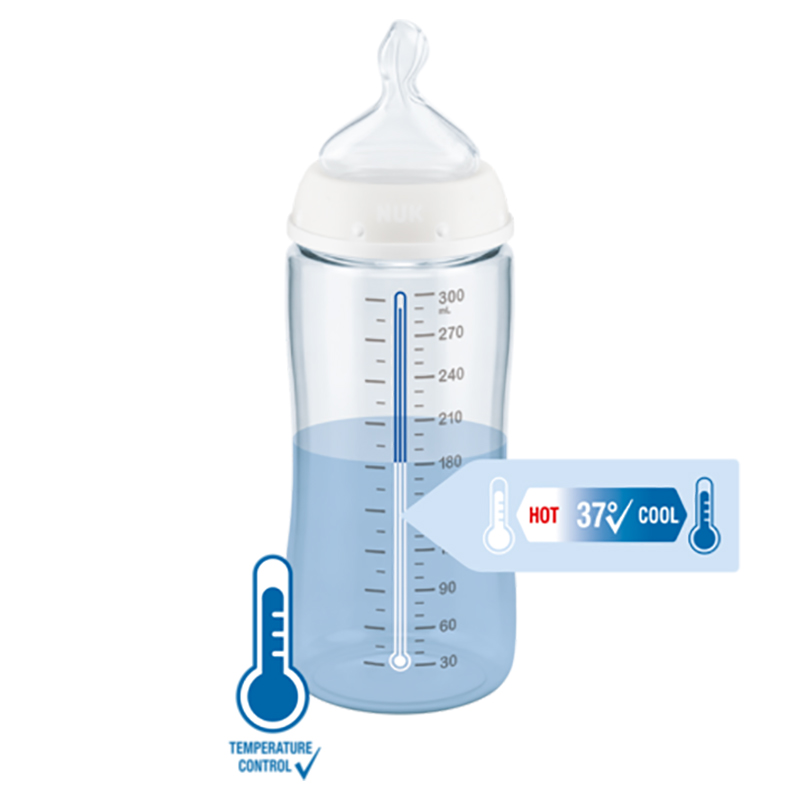 NUK - First Choice+ Baby Bottle - 300ml - 0-6M - Safari