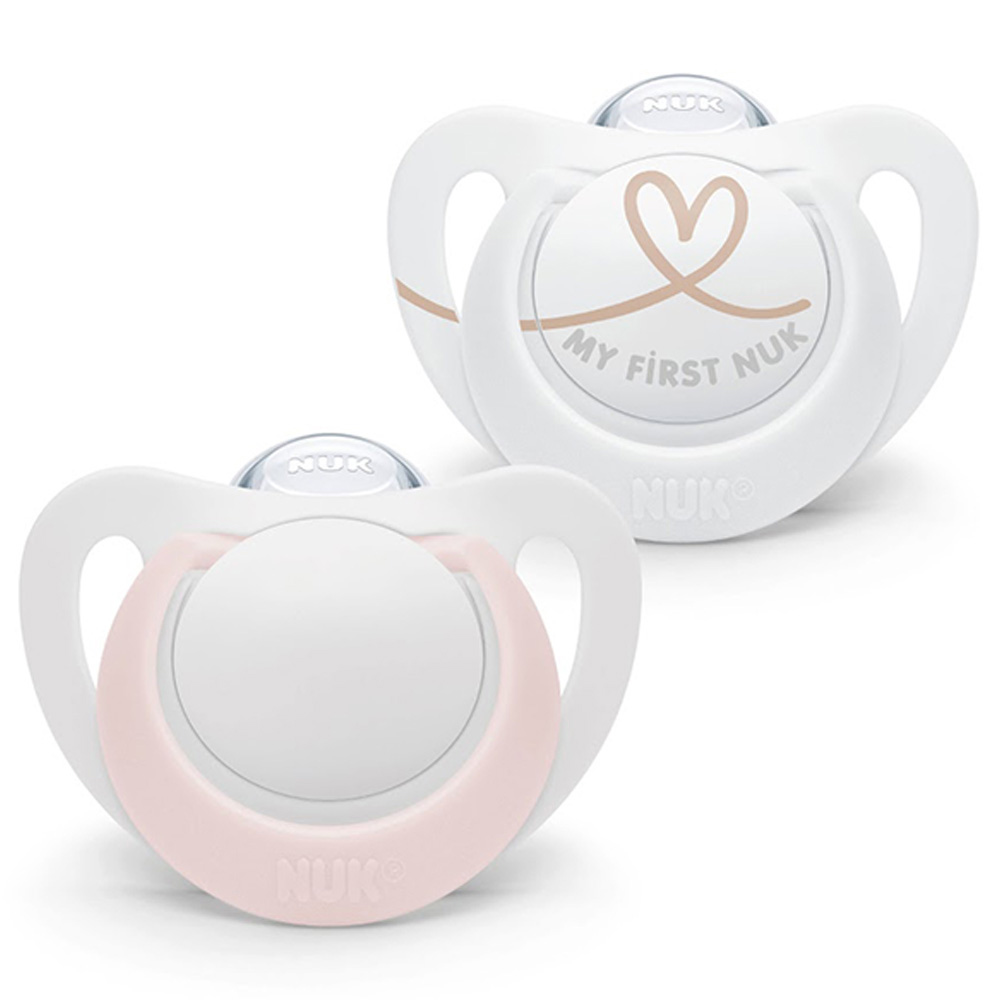 Nuk - Star Silicone Soother - 0-6M - Style May Vary