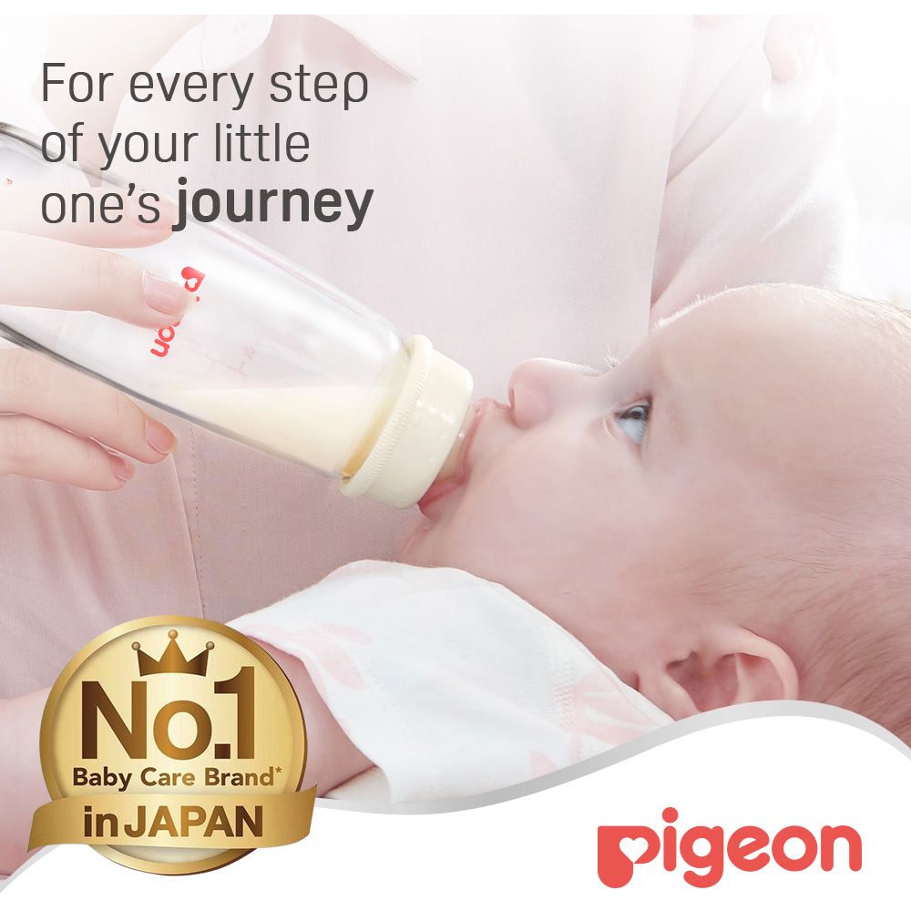 Pigeon - Glass Feeding Bottle K-8 240ml (Transparent Cap)