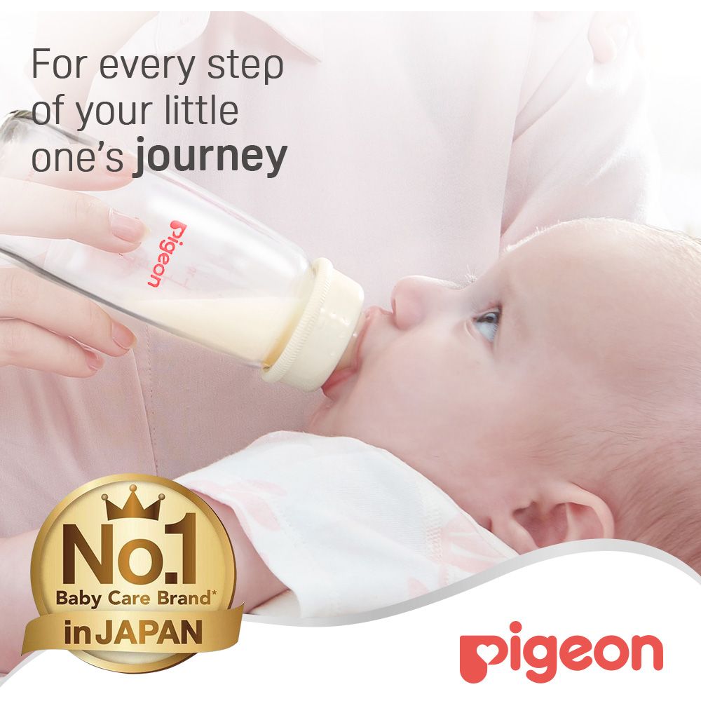 Pigeon - Glass Feeding Bottle K-6 200ml with Transparent Cap