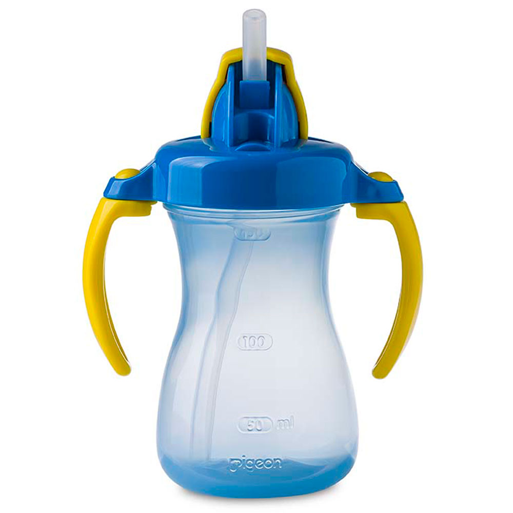 Pigeon - Petite Straw Bottle Hanging Type - Blue - 150ml