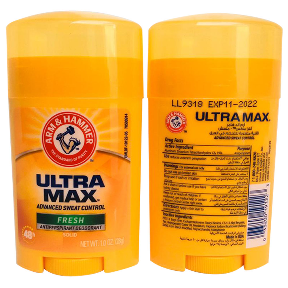 Arm & Hammer Ultra Max Fresh Deodorant 28g
