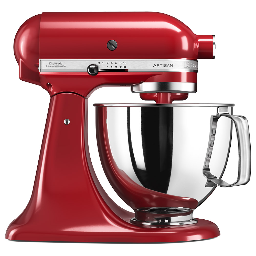 KitchenAid 5KSM125BER Artisan 4.8L Tilt-Head Stand Mixer Red
