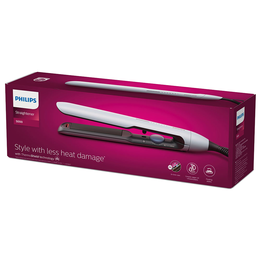 Philips - Series 5000 Hair Straightener BHS520/03