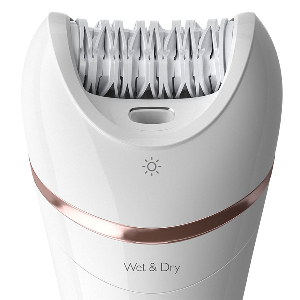 Philips - BRE720 Series 8000 Wet & Dry Epilator - White