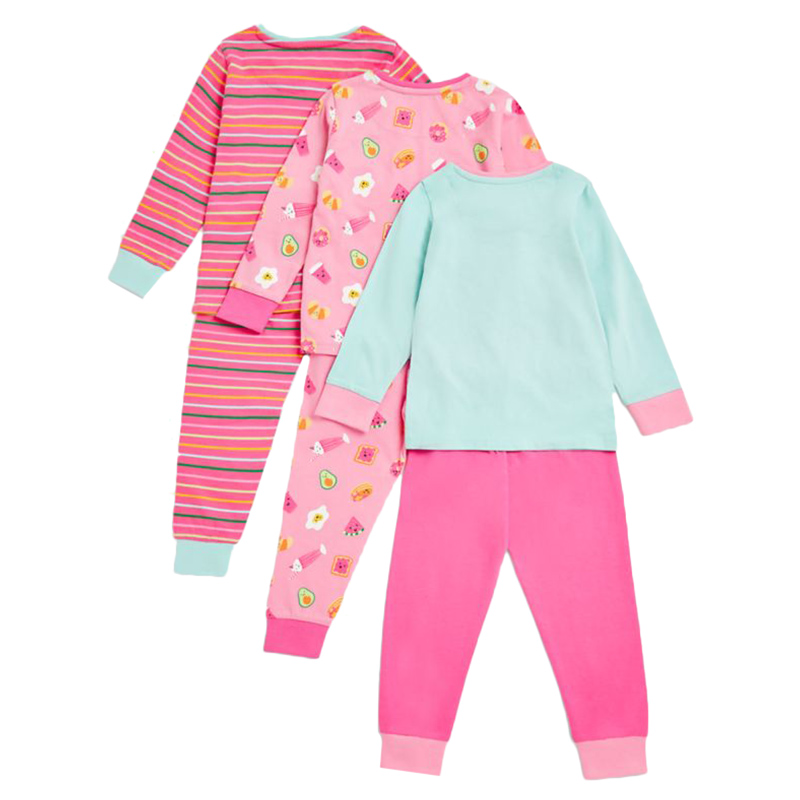 Mothercare Girls Sunday Funday Pyjamas - 3 Pcs