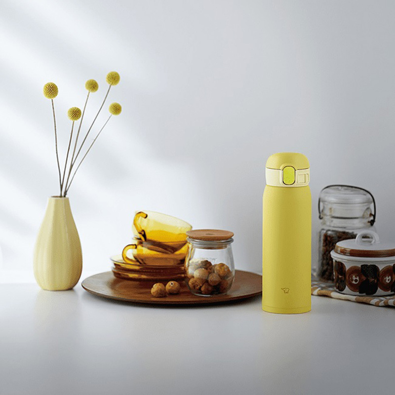 Zojirushi - Stainless Steel Vacuum Bottle - Lemon - 480ml