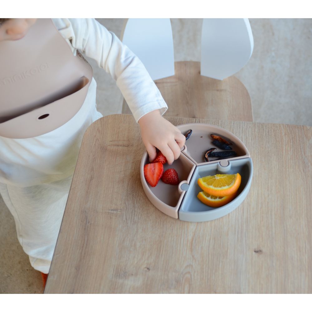 Minikoioi - Silicone Flexi Bib - Bubble Beige