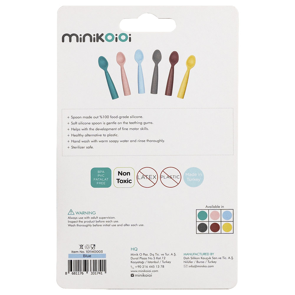 Minikoioi - Silicone Scooper - - Deep Blue