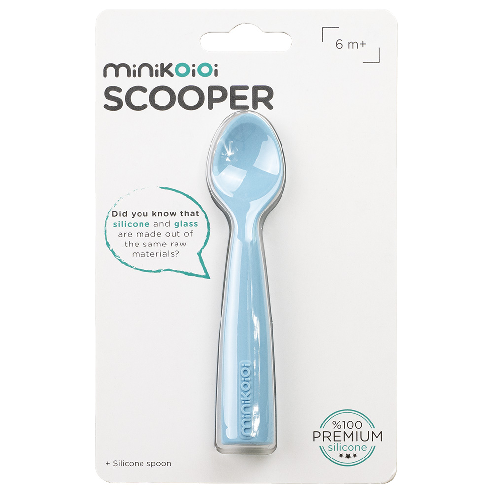 Minikoioi - Silicone Scooper - - Deep Blue