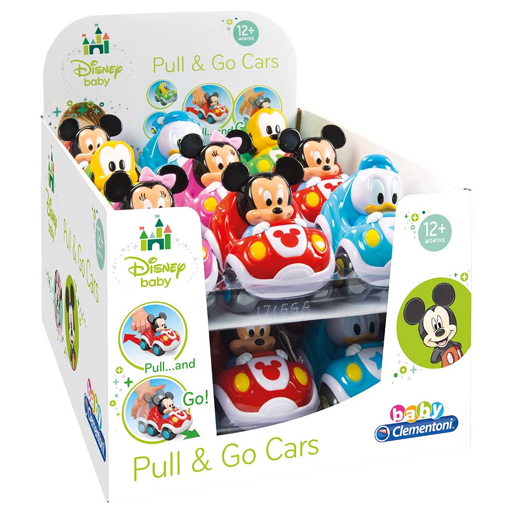 Clementoni - Disney Baby Pullback Car - Assorted 1pc