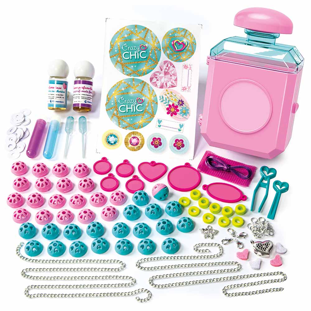 Clementoni - Crazy Chic Perfumed Charms Craft Set