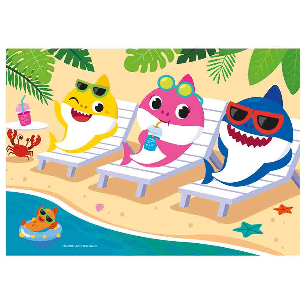 Clementoni - Babyshark Supercolor Puzzle - 2x20pcs
