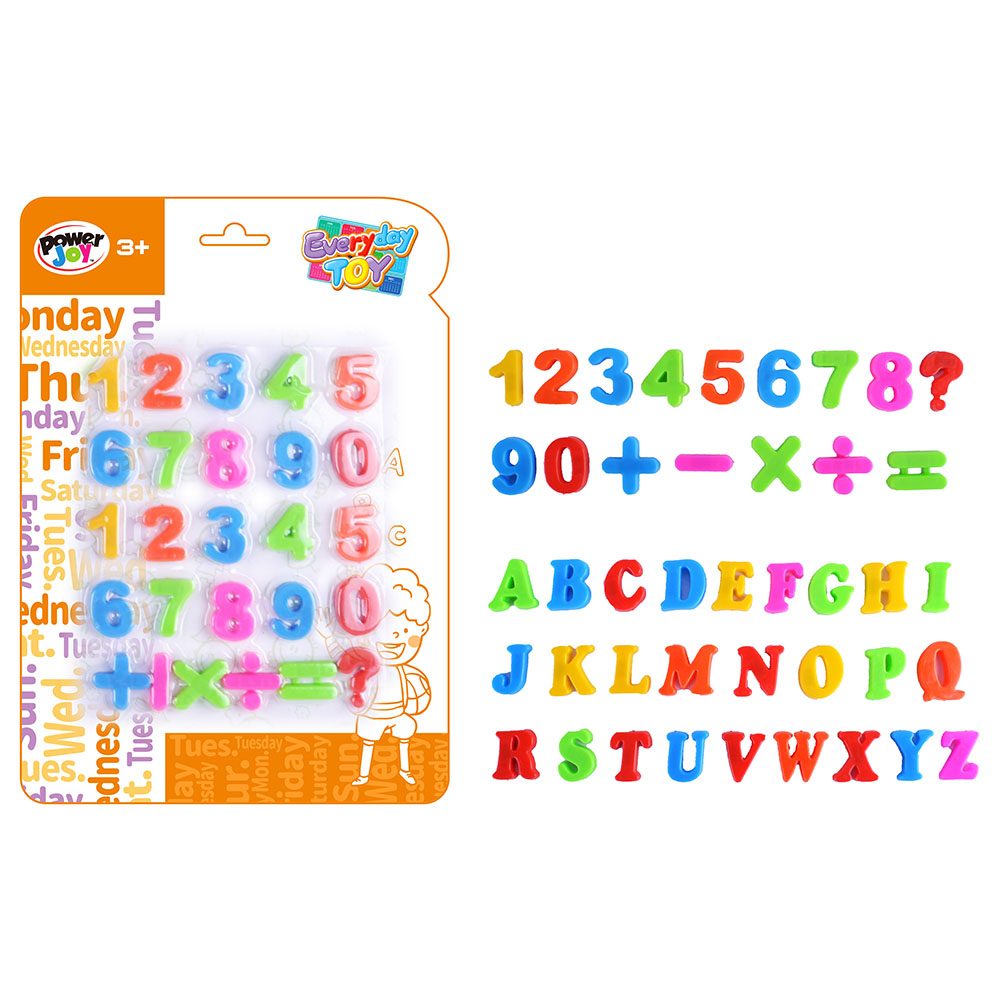 Power Joy - Everyday Toy Magnetic Number or Letter - Assorted