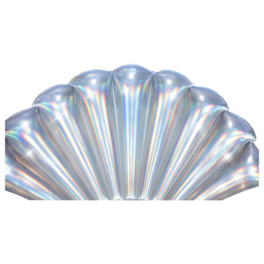 Bestway - Iridescent Shell Lounge 185x114cm - Inflatable Pool Float - Silver