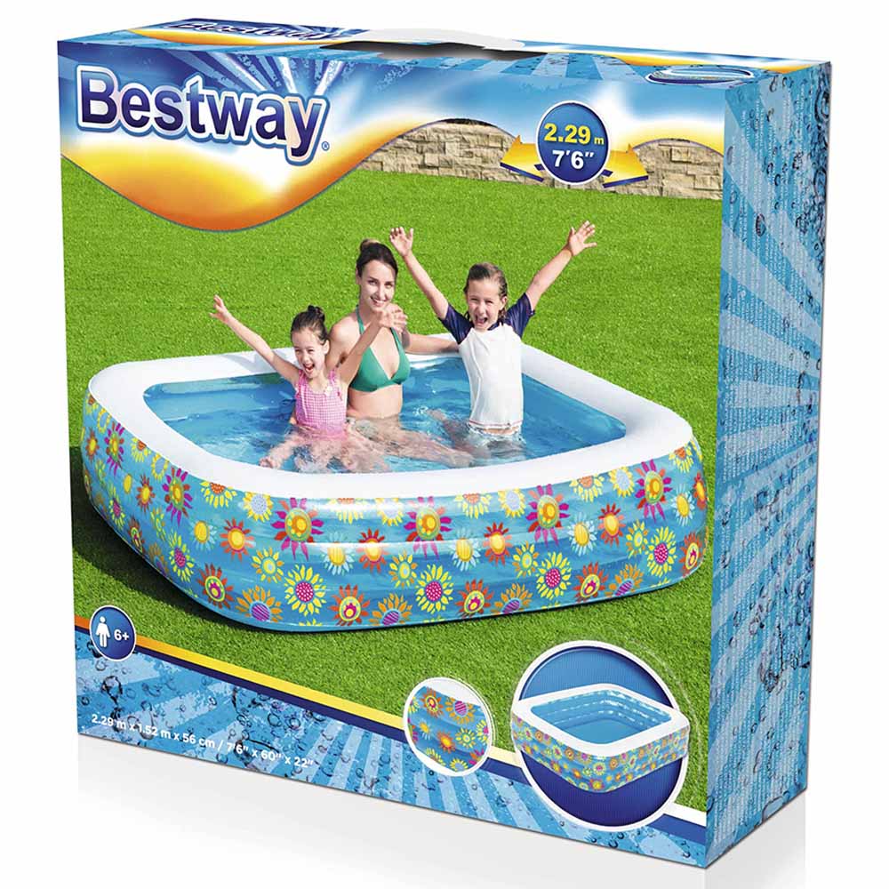 Bestway - Happy Flora Kids Pool 229x152x56cm
