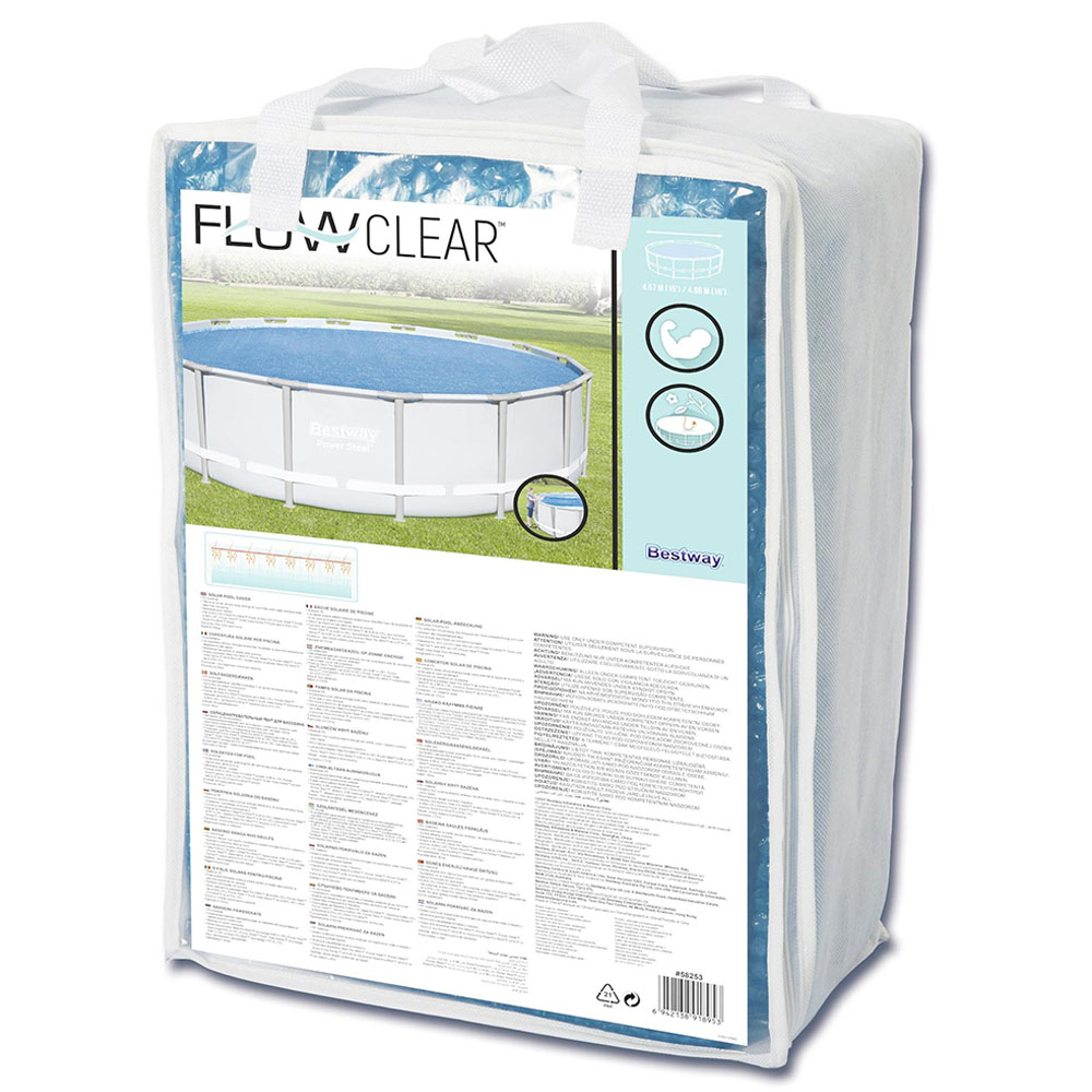 Bestway - Steel Pool Cover Pro 488cm - Blue