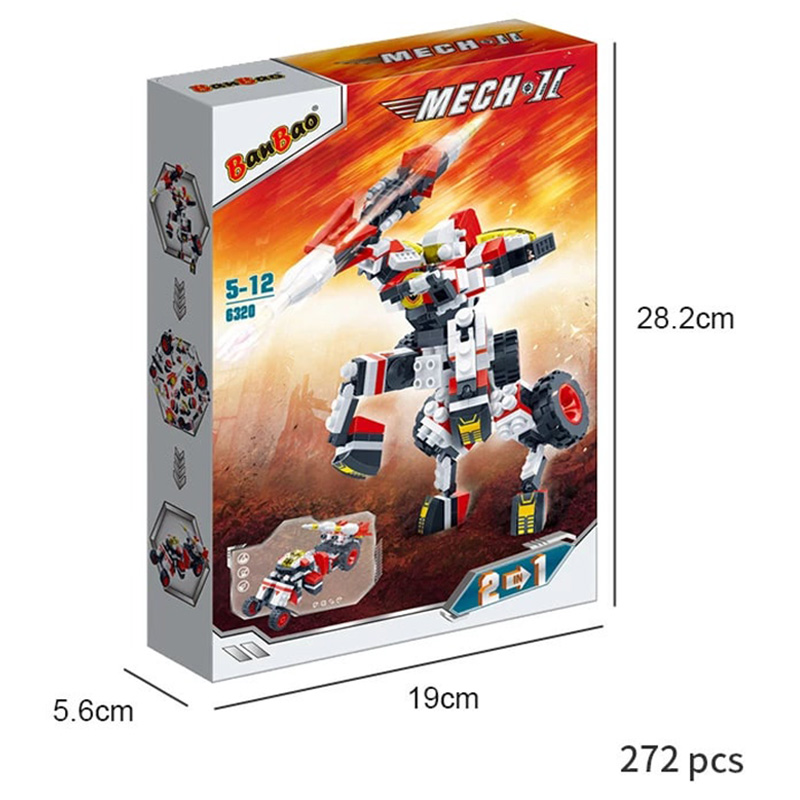 Banbao - 2-in-1 Mech II Building Set 255pcs