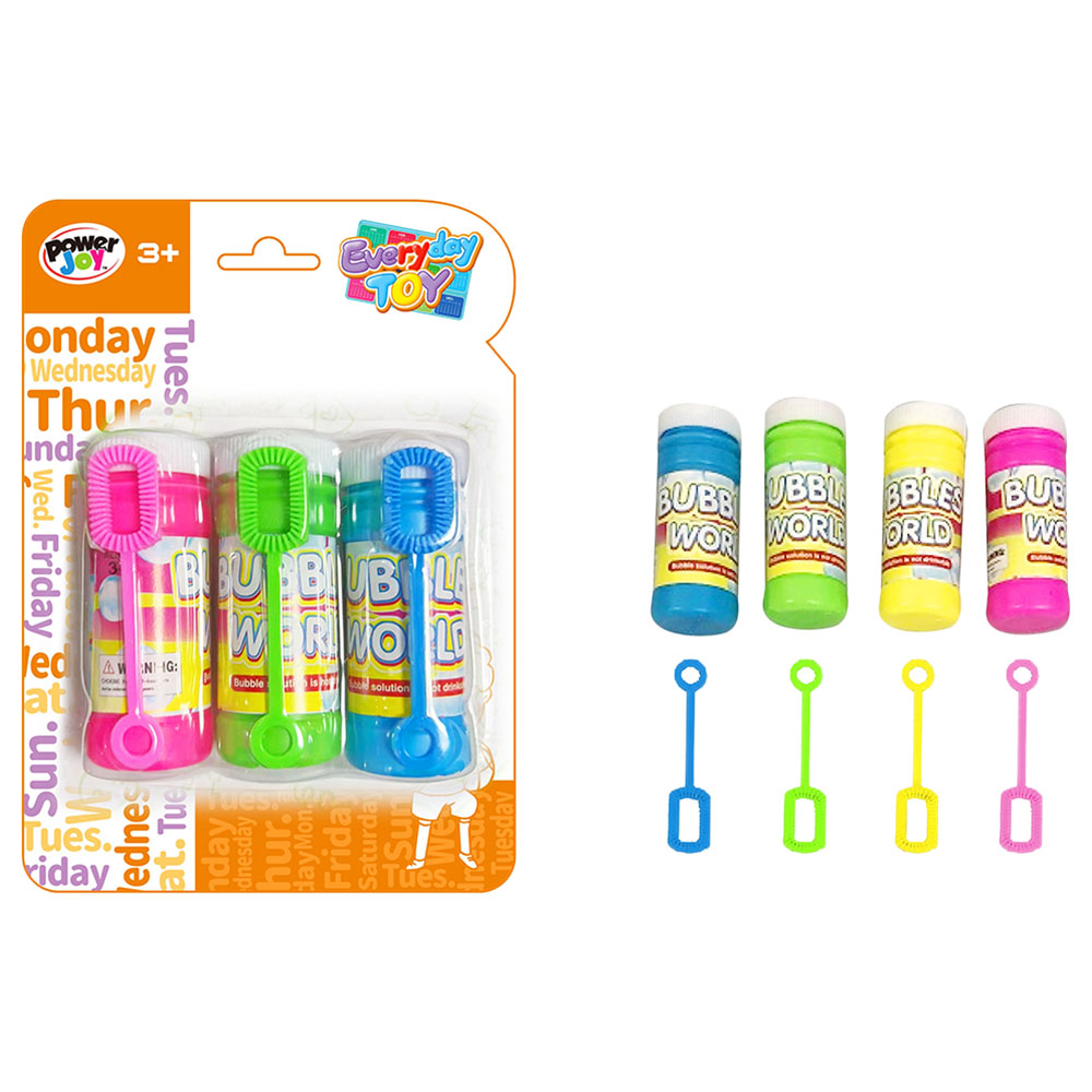 Power Joy - Everyday Toy Bubble - Assorted 3pcs