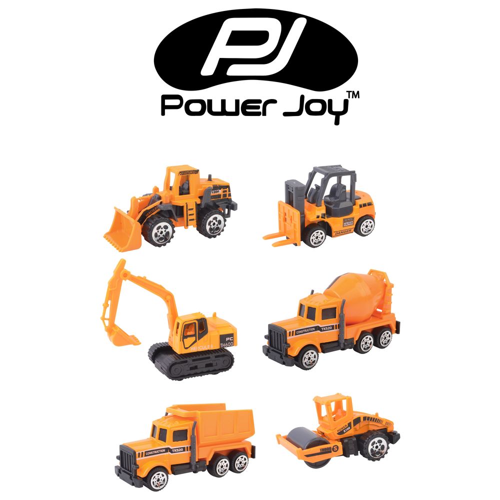 Power Joy - V.Vroom Diecast Premium Construction 6-in-1