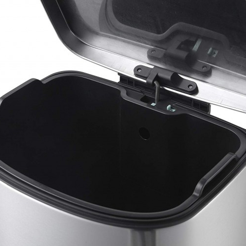 EKO Della Rectangular Step Waste Bin With Soft Close Lid 20L