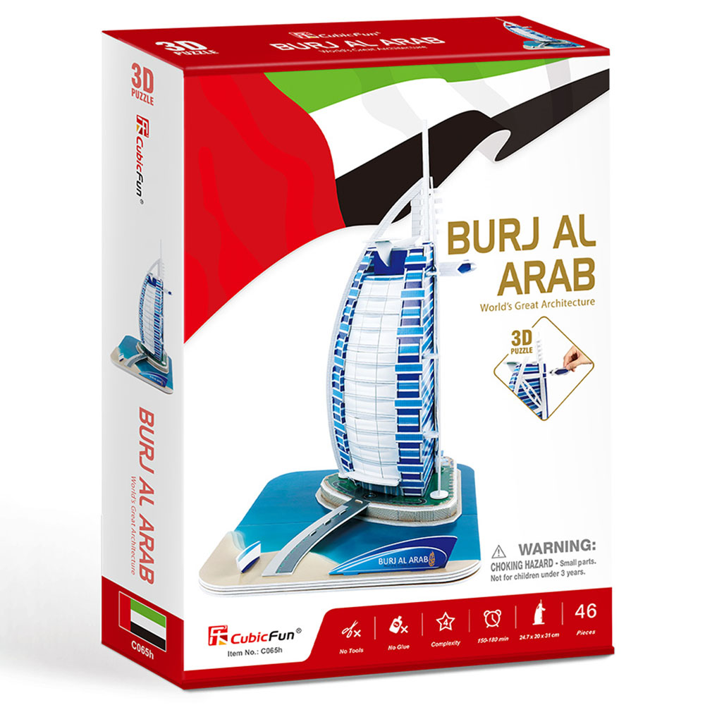 CubicFun - 3D Puzzle Burj Al Arab - 46pc